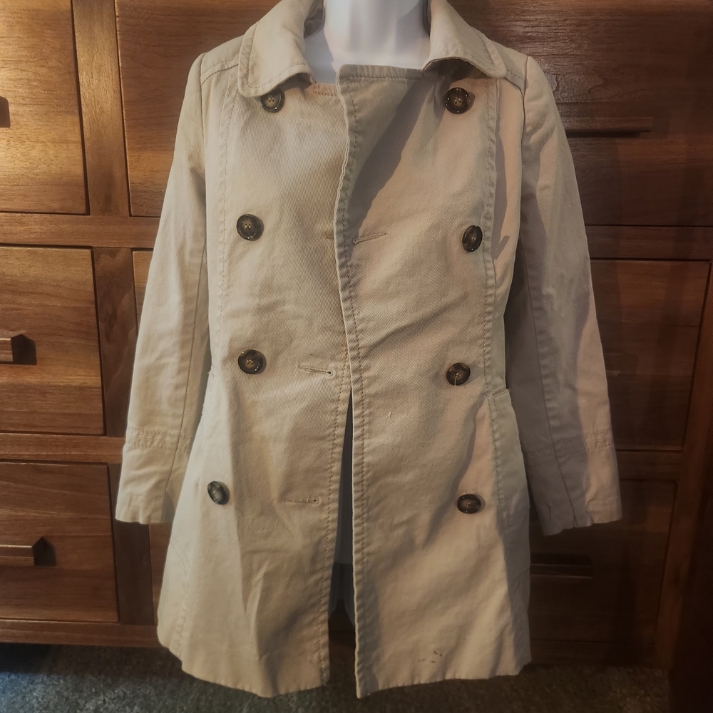 H&M Beige Double-Breasted Trench Coat